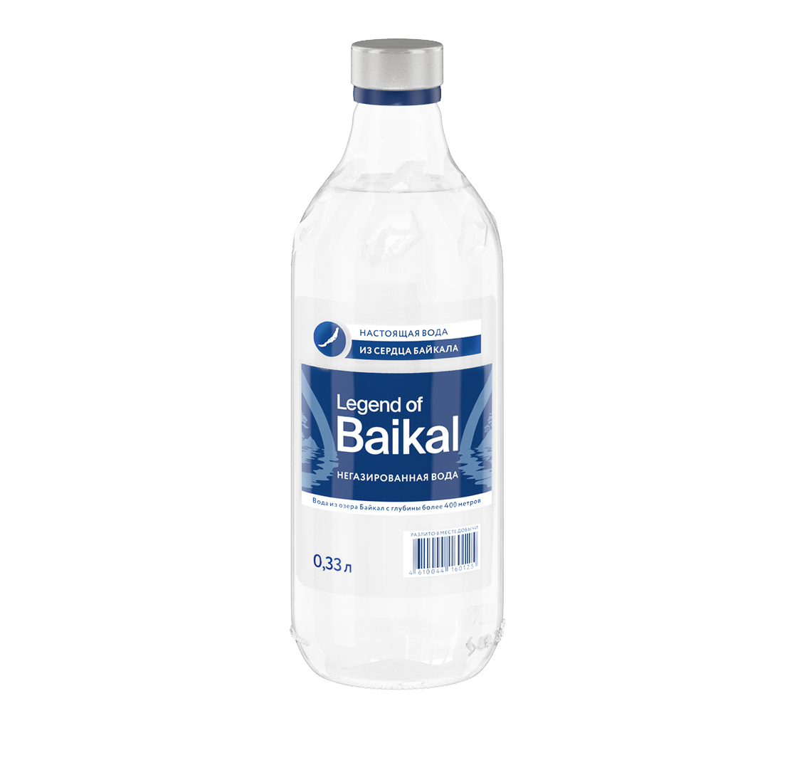Вода питьевая «Legend of Baikal» негазированная, 0,33 л, стекло