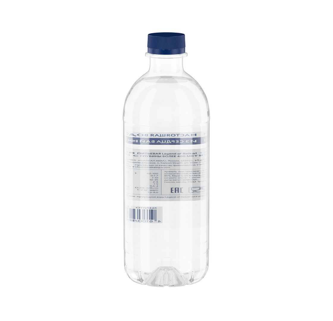 Вода питьевая «Legend of Baikal» негазированная, 0,5 л, пластик