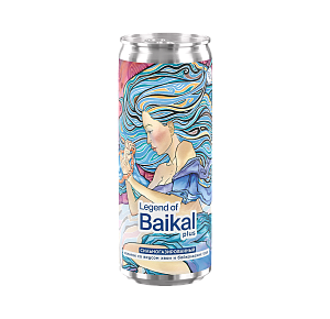 Напиток безалкогольный сильногазированный Legend of Baikal plus со вкусом «Хвоя» 0,33 л