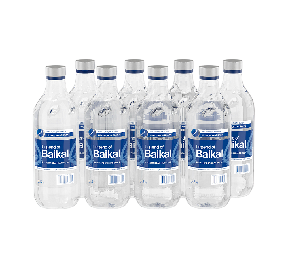 Вода питьевая «Legend of Baikal» негазированная 0,5 л, стекло