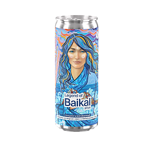 Напиток безалкогольный сильногазированный Legend of Baikal plus со вкусом «Хвоя» 0,33 л
