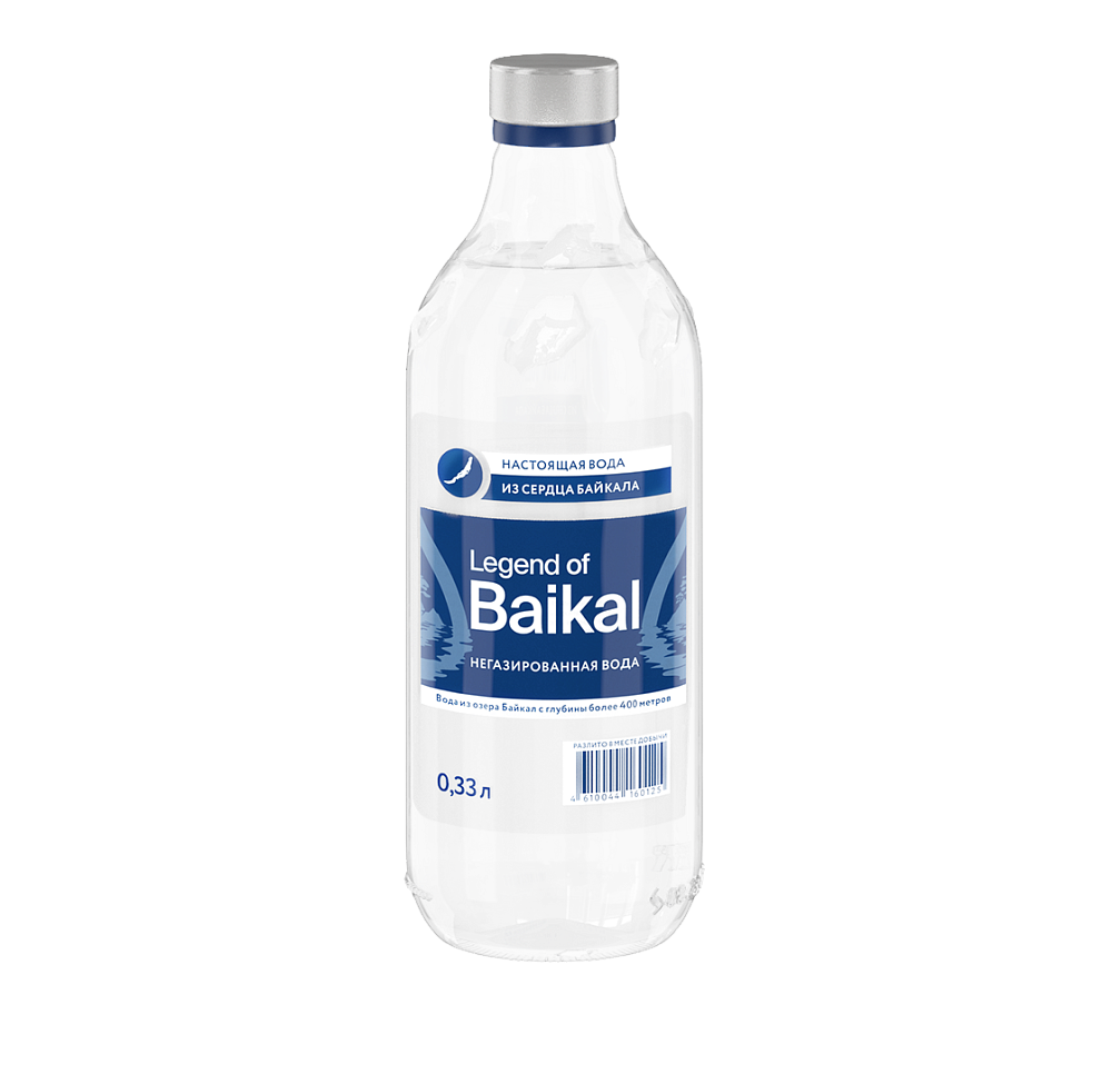 Вода питьевая «Legend of Baikal» негазированная, 0,33 л, стекло