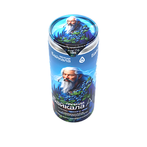 Напиток безалкогольный сильногазированный Легенда Байкала «AI» со вкусом черники и мяты 0,33 л