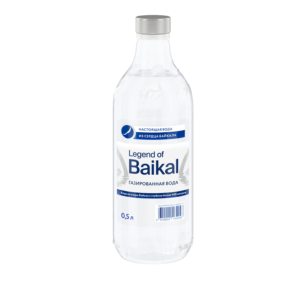 Вода питьевая «Legend of Baikal» газированная, 0,5 л, стекло
