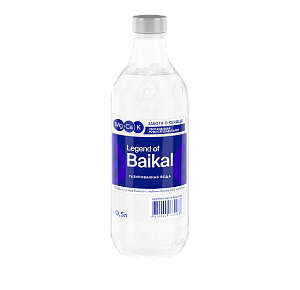 Минеральная газированная вода «Legend of Baikal ЗАБОТА О СЕРДЦЕ» c магнием, кальцием и калием 0,5 л