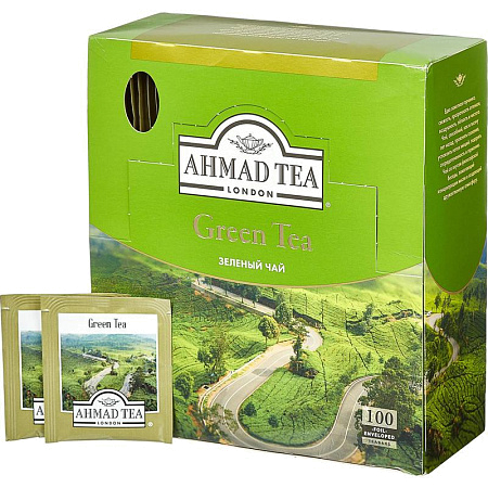 Чай Ahmad Green Tea зеленый 100пак/уп