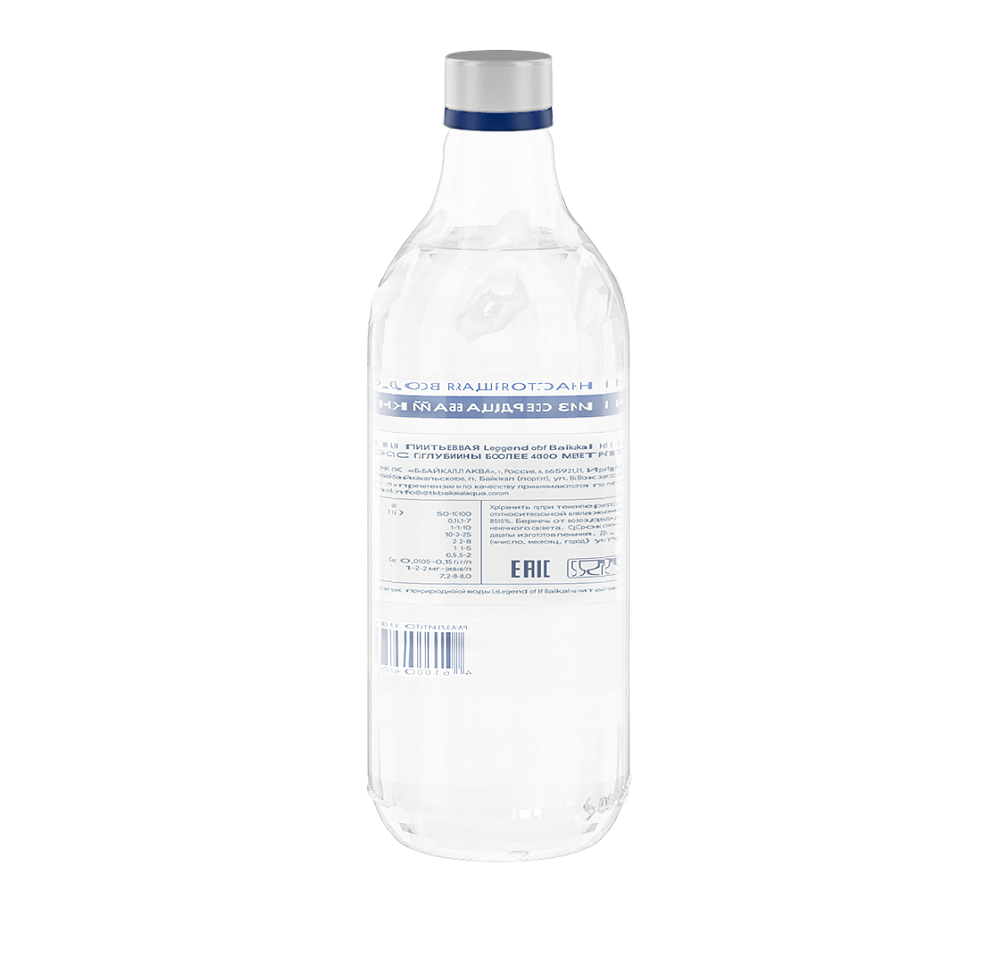 Вода питьевая «Legend of Baikal» негазированная 0,5 л, стекло