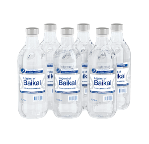 Вода питьевая «Legend of Baikal», газированная, 0,75 л, стекло