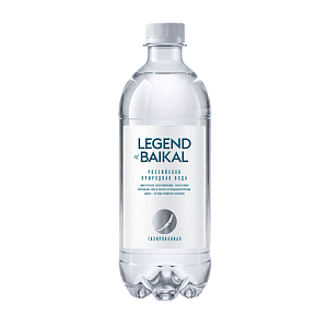 Вода питьевая «Legend of Baikal» газированная, 0,5 л, пластик