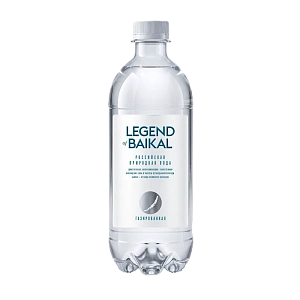 Вода питьевая «Legend of Baikal» газированная, 0,5 л, пластик