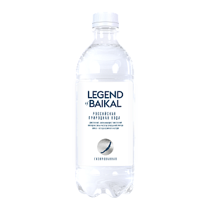 Вода питьевая «Legend of Baikal» газированная, 0,5 л, пластик