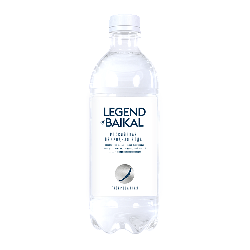 Вода питьевая «Legend of Baikal» газированная, 0,5 л, пластик