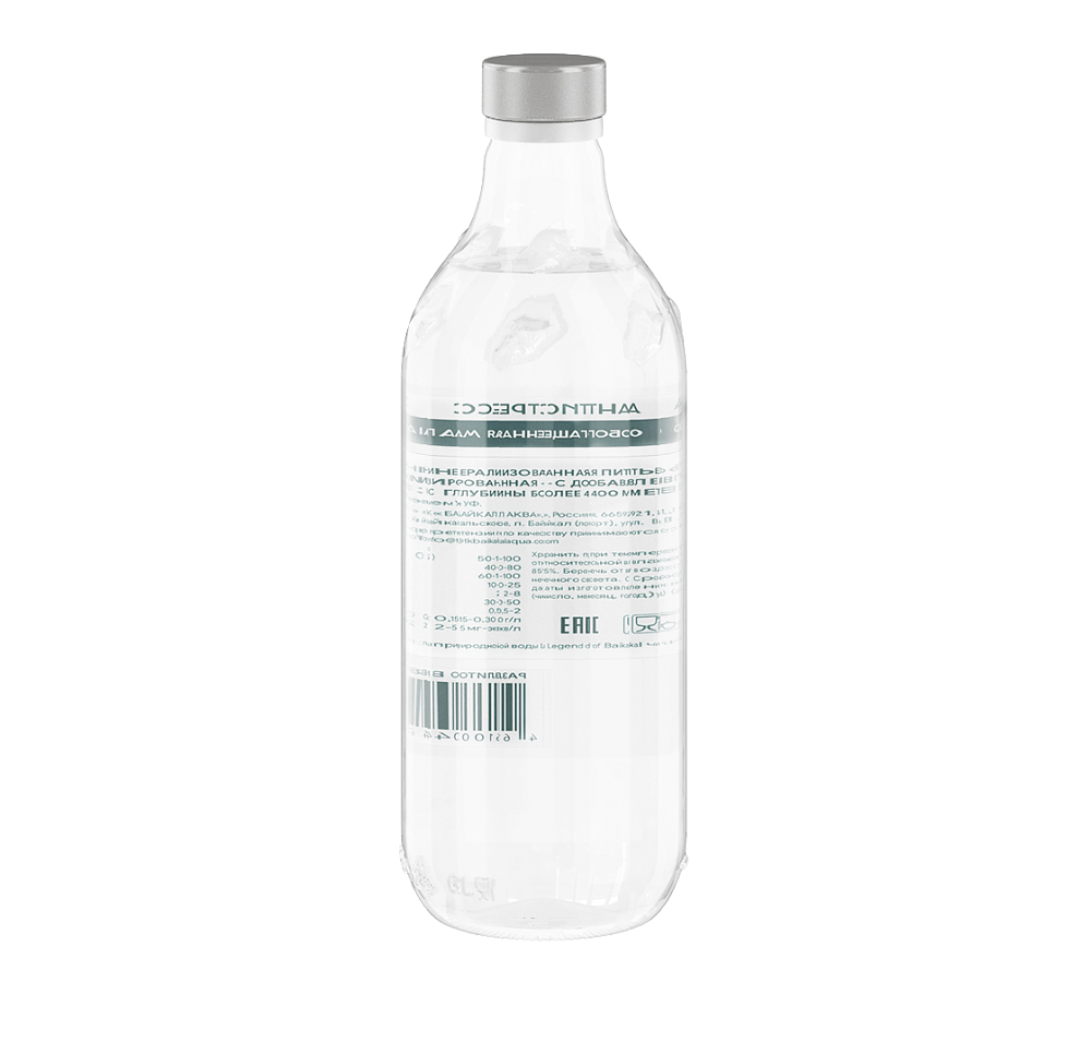 Минеральная газированная вода Legend of Baikal АНТИСТРЕСС» c Магнием 0,5 л