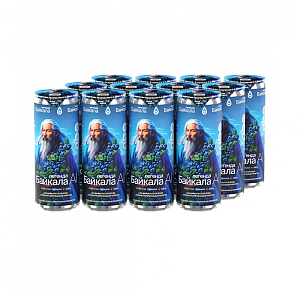 Напиток безалкогольный сильногазированный Легенда Байкала «AI» со вкусом черники и мяты 0,33 л