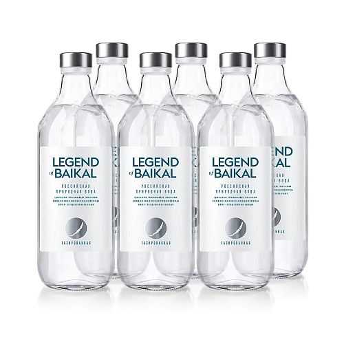 Вода питьевая «Legend of Baikal», газированная, 0,75 л, стекло