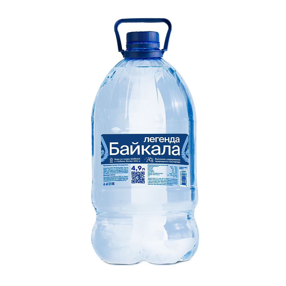 Вода питьевая «Легенда Байкала» негазированная 4,9 л, пластик