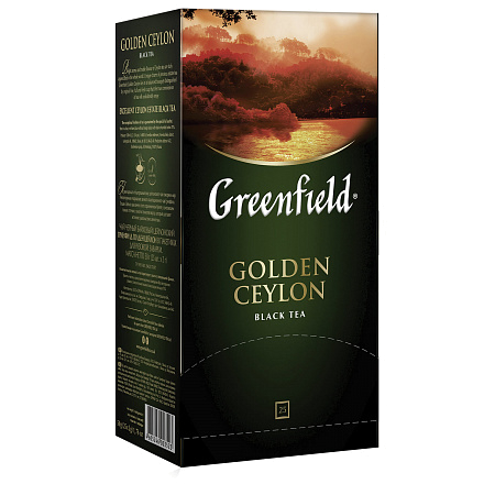 Чай GREENFIELD "Green Melissa" зеленый с мятой, 100 пакетиков