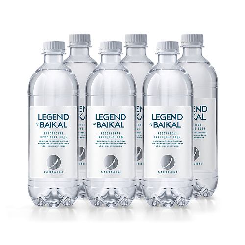 Вода питьевая «Legend of Baikal» газированная, 1 л, пластик