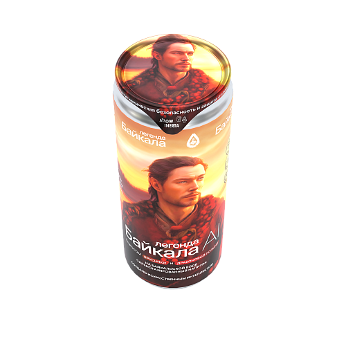 Напиток безалкогольный сильногазированный Легенда Байкала «AI» со вкусом брусники и тархуна 0,33 л