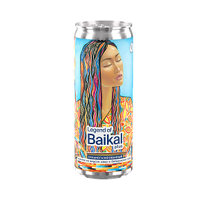 Напиток безалкогольный сильногазированный Legend of Baikal plus со вкусом «Хвоя» 0,33 л