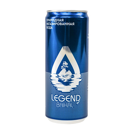 Вода питьевая «Legend of Baikal» негазированная, 0,33л, АЛ (упаковка 12 шт)